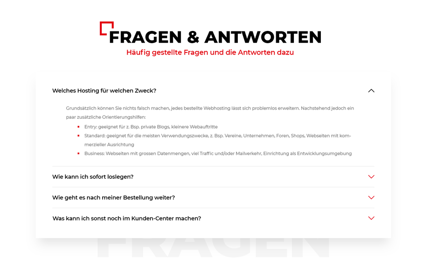 Hostfactory webdesign Innerseite 2