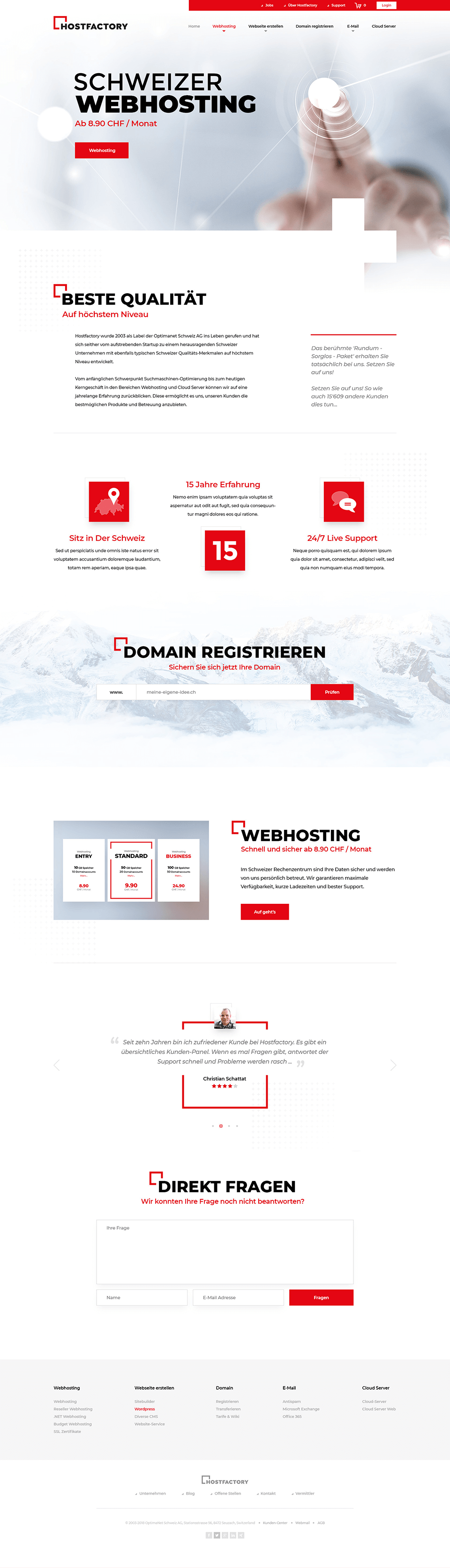 Hostfactory webdesign home